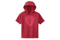 YST251 Sport-Tek ® Youth Sport-Wick ® Fleece Short Sleeve Hooded Pullover