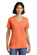 LPC54V Port & Company® Ladies Core Cotton V-Neck Tee. XS-4XL