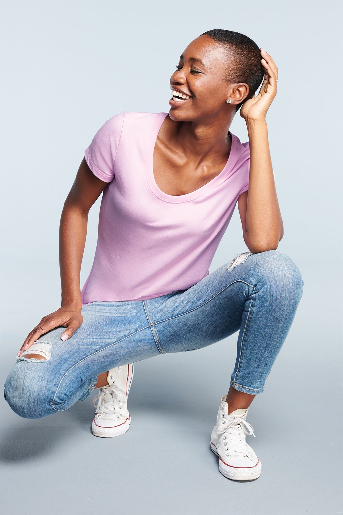 DT7501 District ® Women’s Flex Scoop Neck Tee