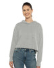Next Level - Women's Laguna Sueded Raw Edge Crop Hoodie - 9384