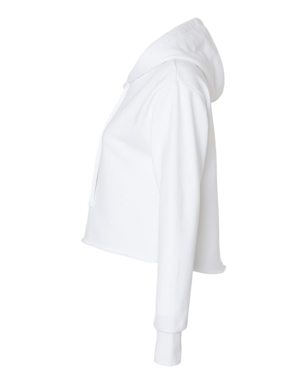 Next Level - Women's Laguna Sueded Raw Edge Crop Hoodie - 9384