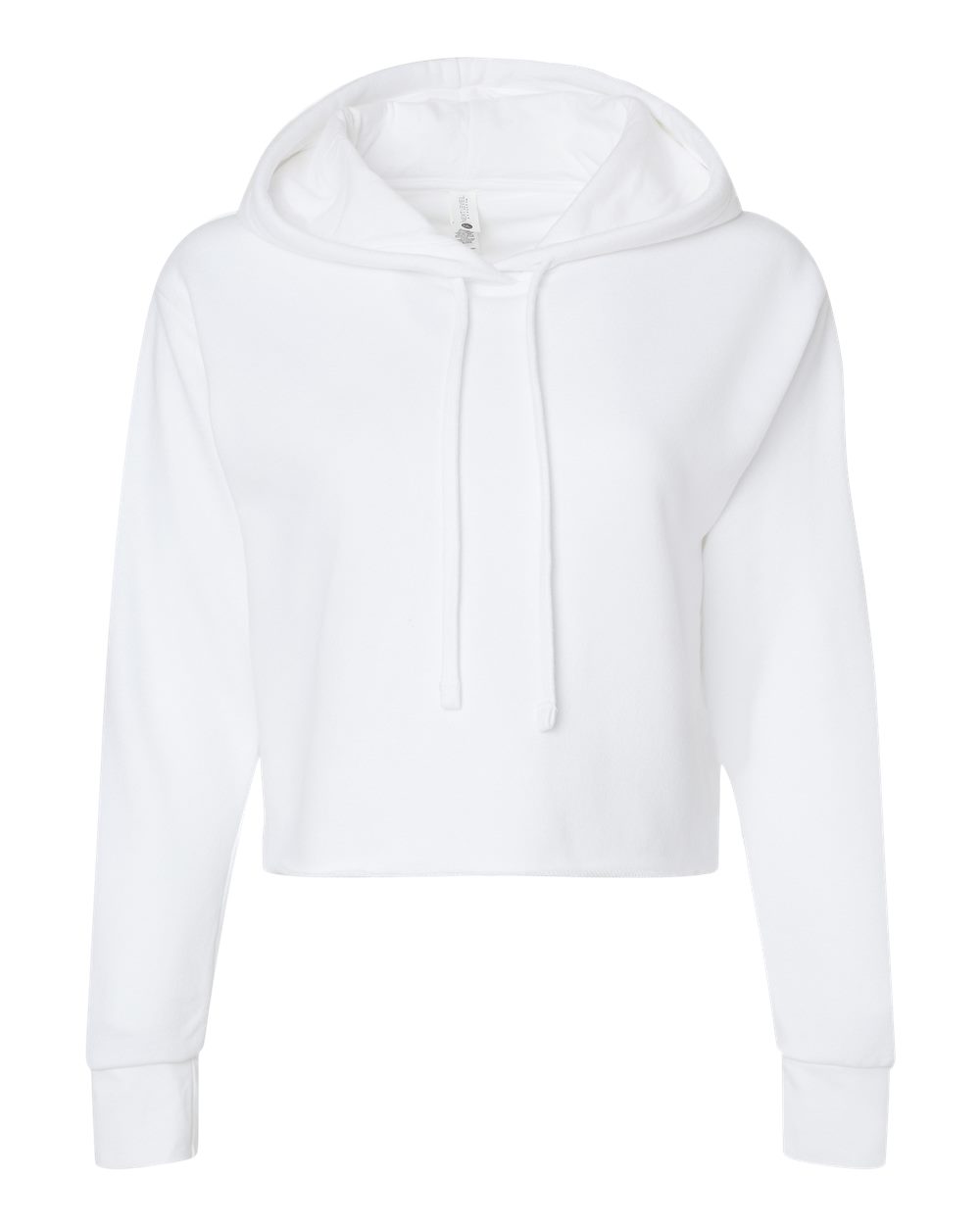 Next Level - Women's Laguna Sueded Raw Edge Crop Hoodie - 9384