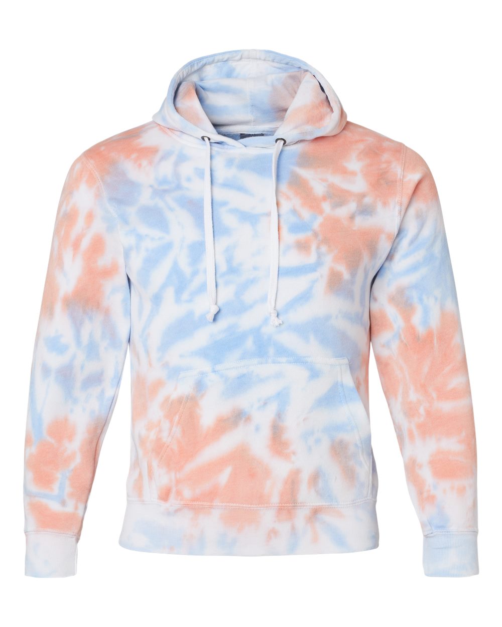 J. America - Tie-Dyed Fleece Hooded Sweatshirt - 8861