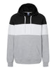 J. America - Varsity Fleece Colorblocked Hooded Sweatshirt - 8644