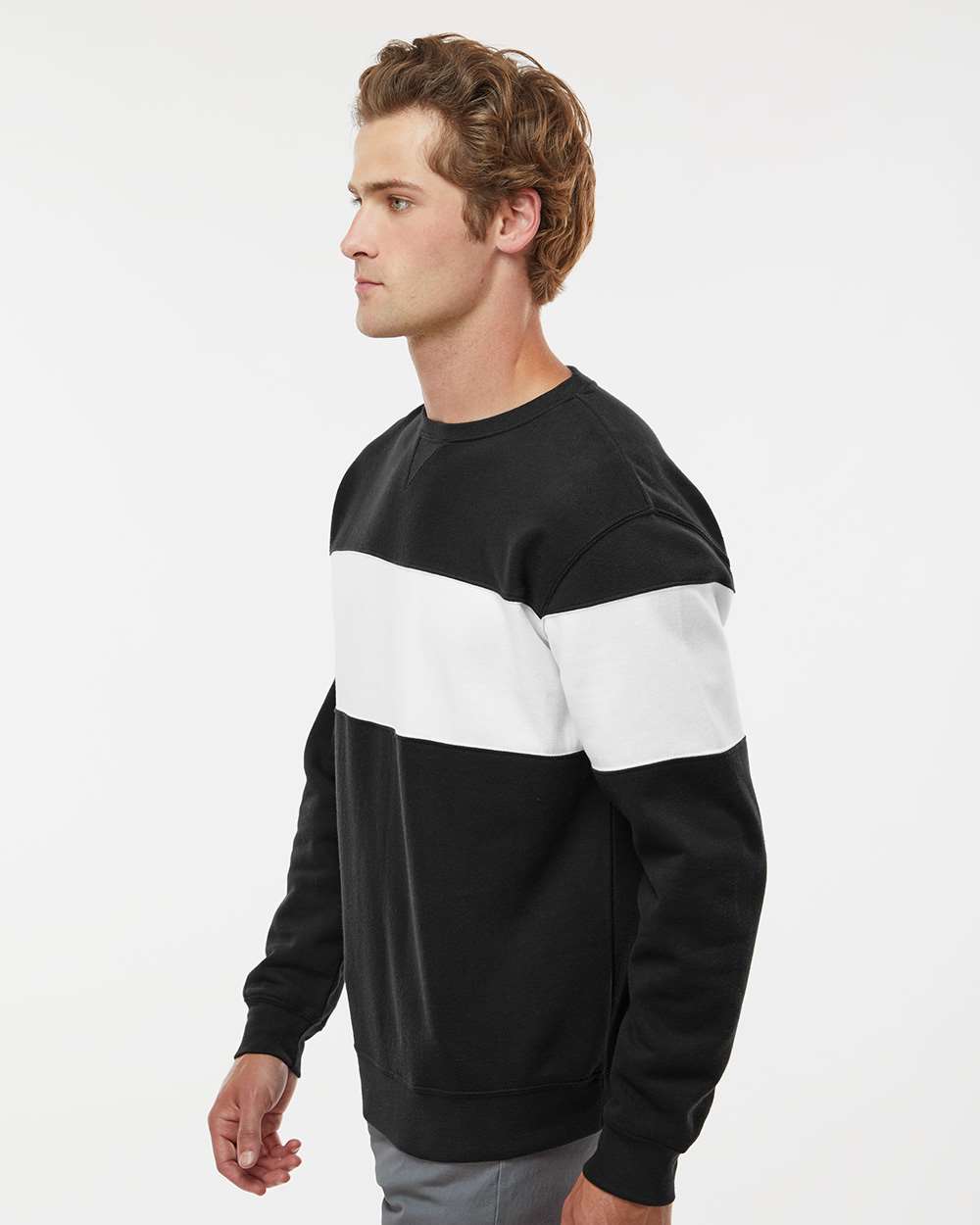 J. America - Varsity Fleece Crewneck Sweatshirt - 8646