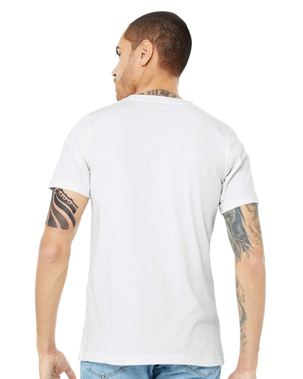 BELLA + CANVAS - Heather CVC V-Neck Tee - 3005CVC - XS - 3XL
