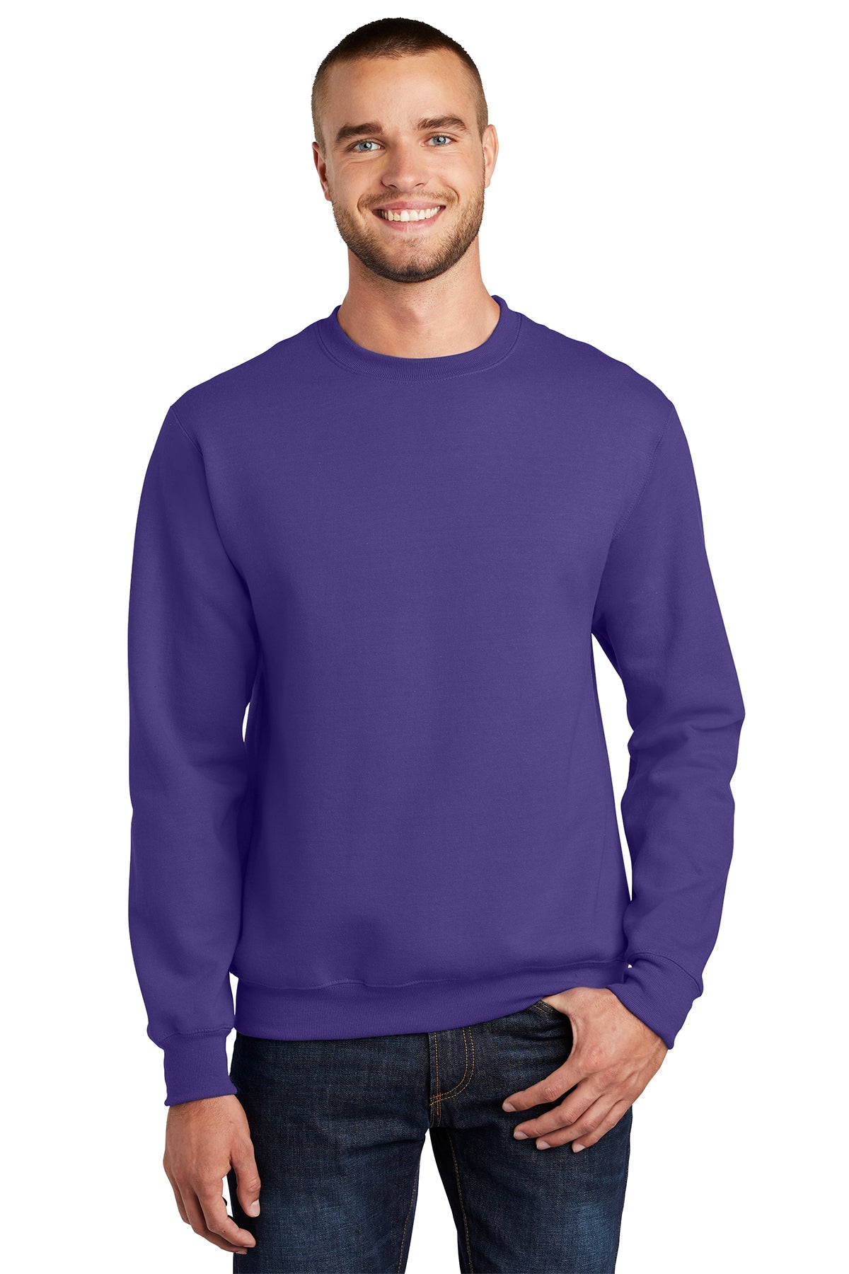 PC90 Port & Company® Essential Fleece Crewneck Sweatshirt. S-4XL