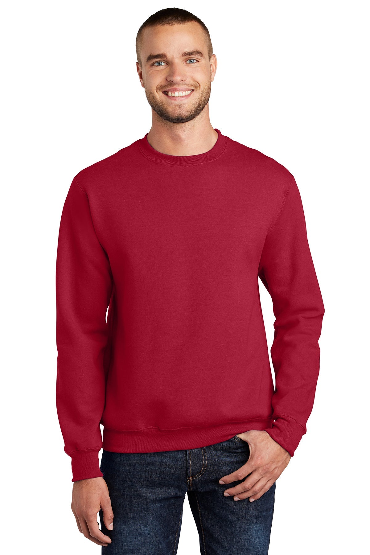 PC90 Port & Company® Essential Fleece Crewneck Sweatshirt. S-4XL