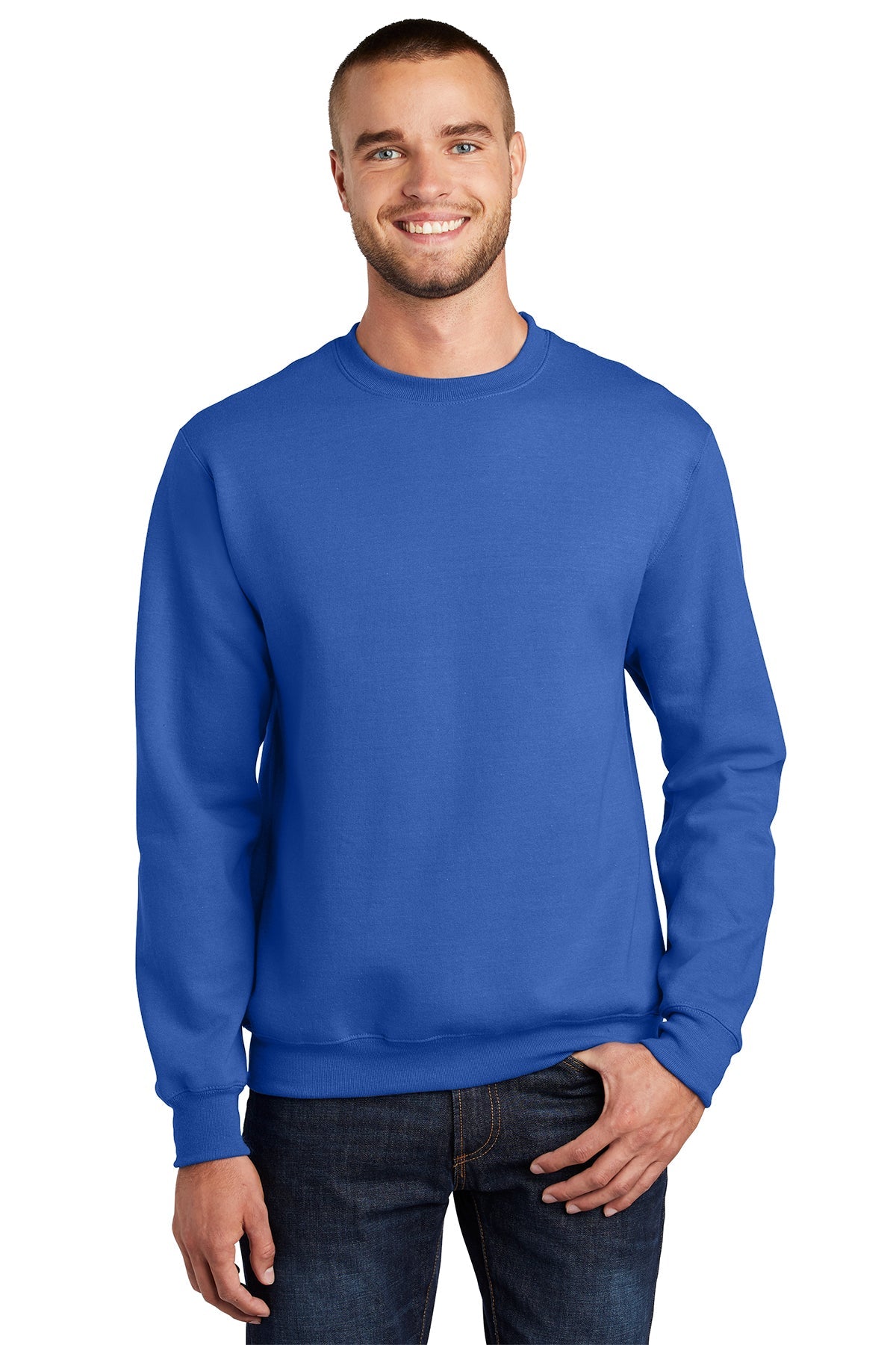 PC90 Port & Company® Essential Fleece Crewneck Sweatshirt. S-4XL
