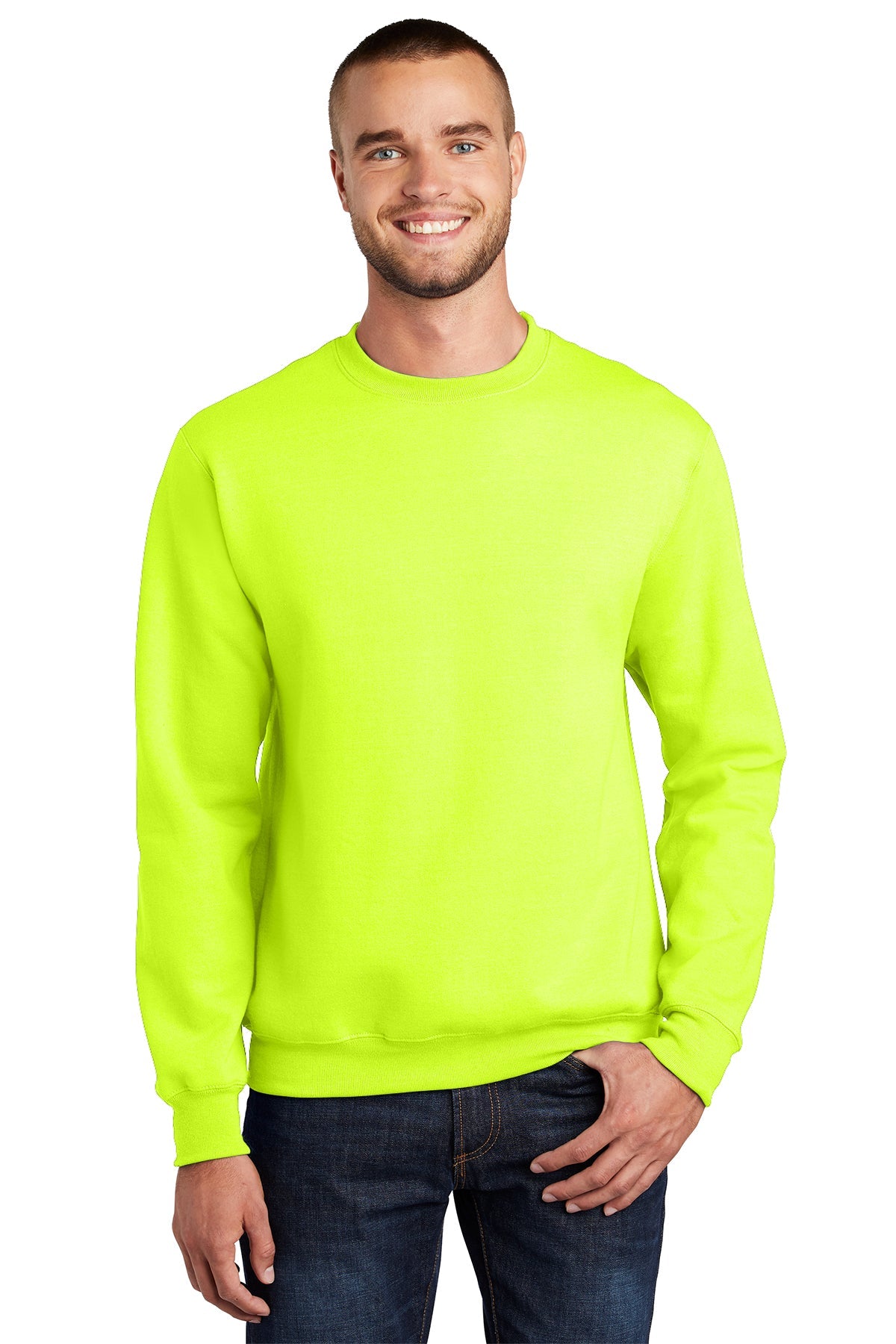PC90 Port & Company® Essential Fleece Crewneck Sweatshirt. S-4XL
