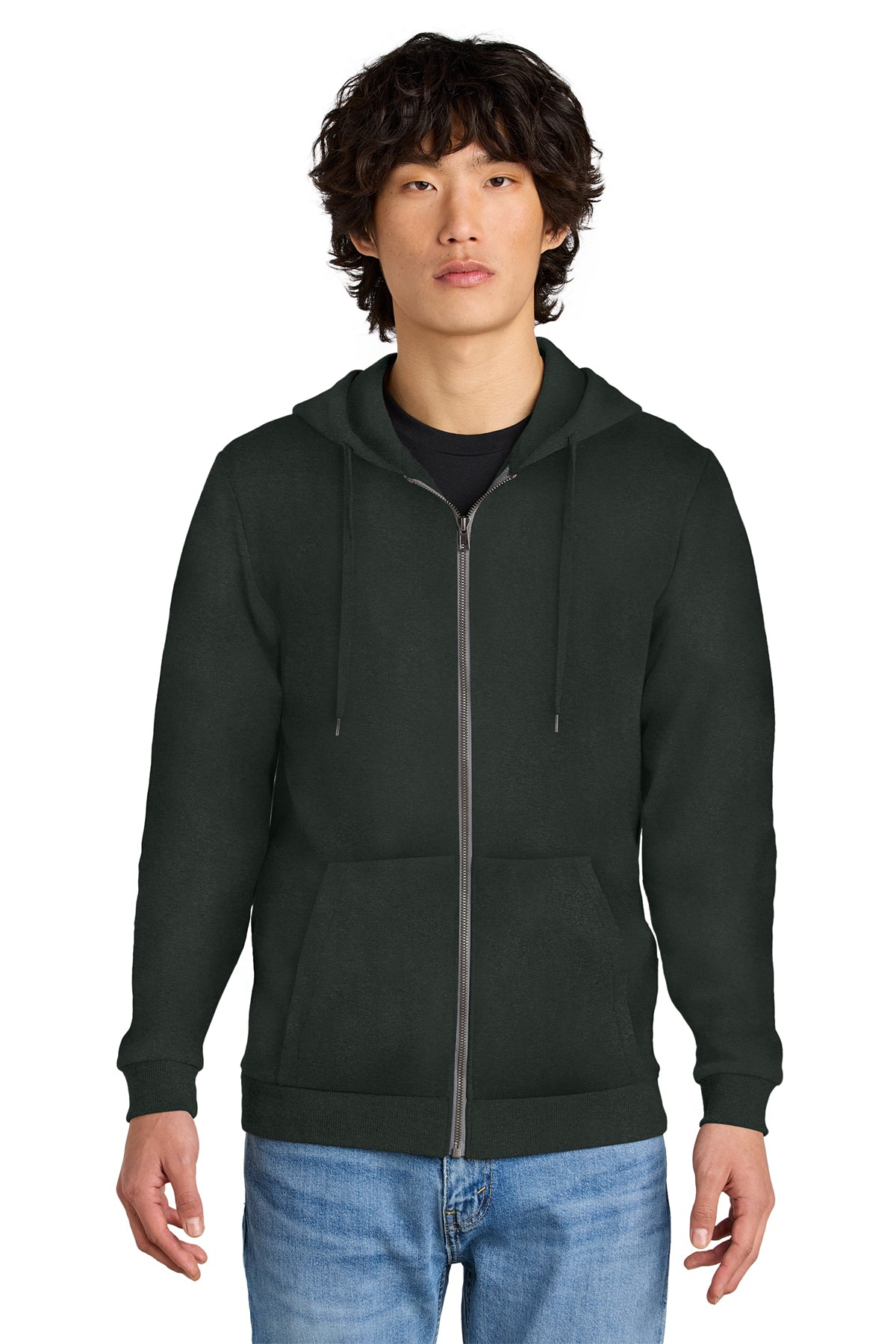DT1302 District® Perfect Tri® Fleece Full-Zip Hoodie