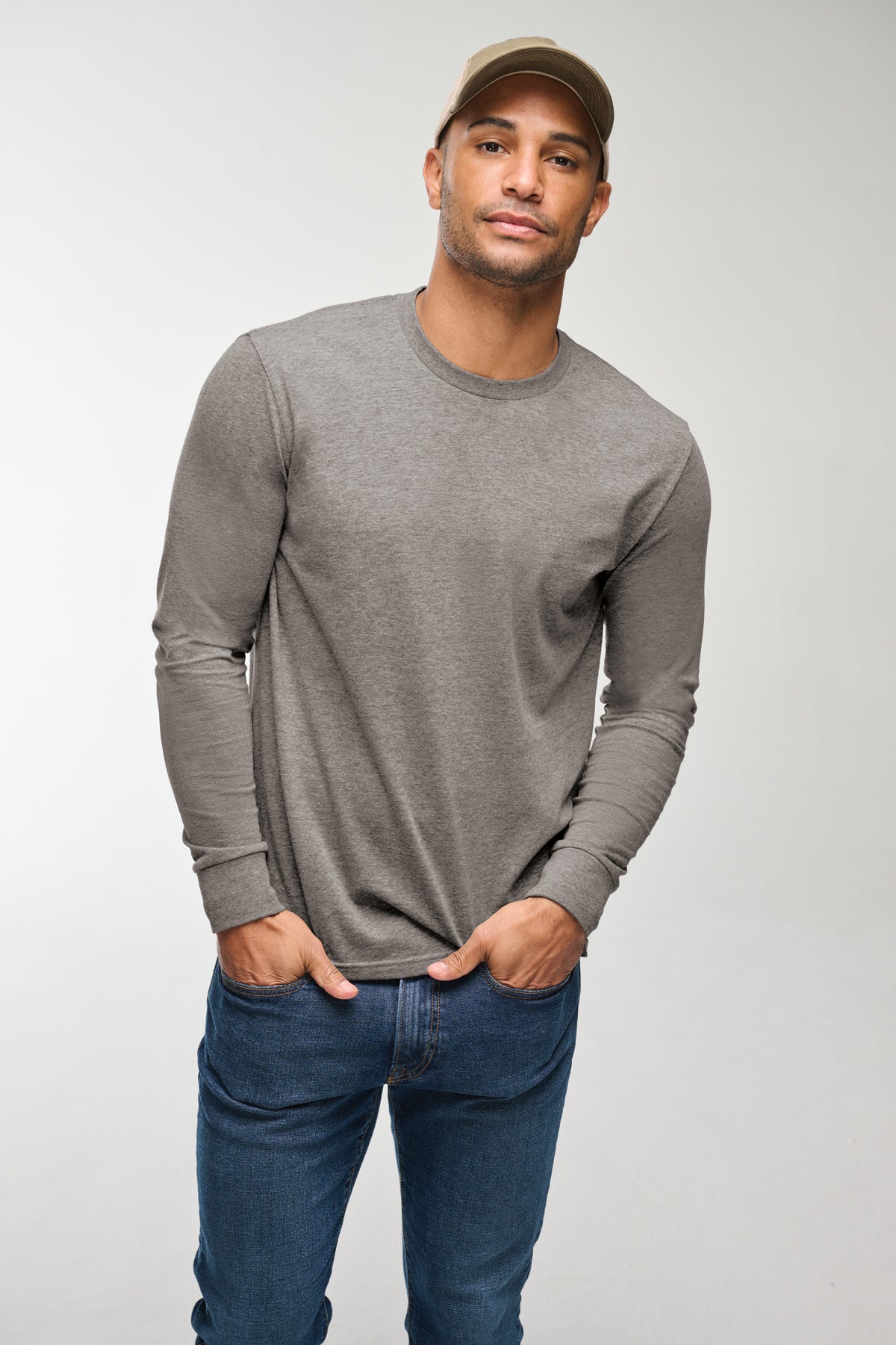 DT109 District® Perfect Blend® CVC Long Sleeve Tee