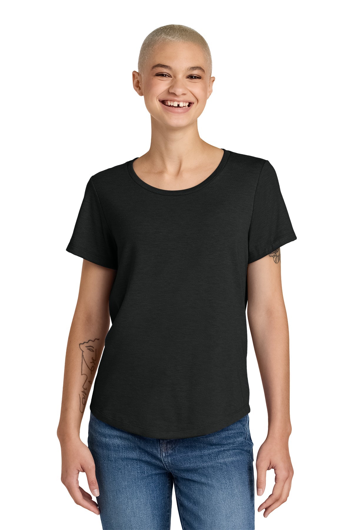 AL2015 Allmade® Women’s Relaxed Tri-Blend Scoop Neck Tee