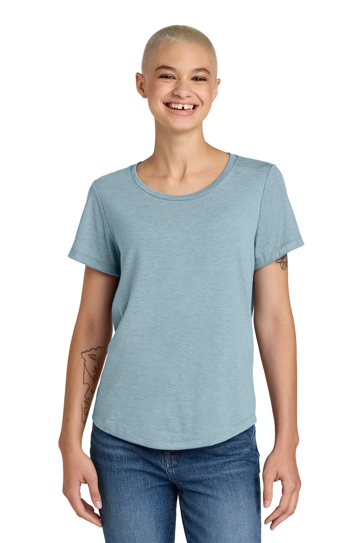 AL2015 Allmade® Women’s Relaxed Tri-Blend Scoop Neck Tee