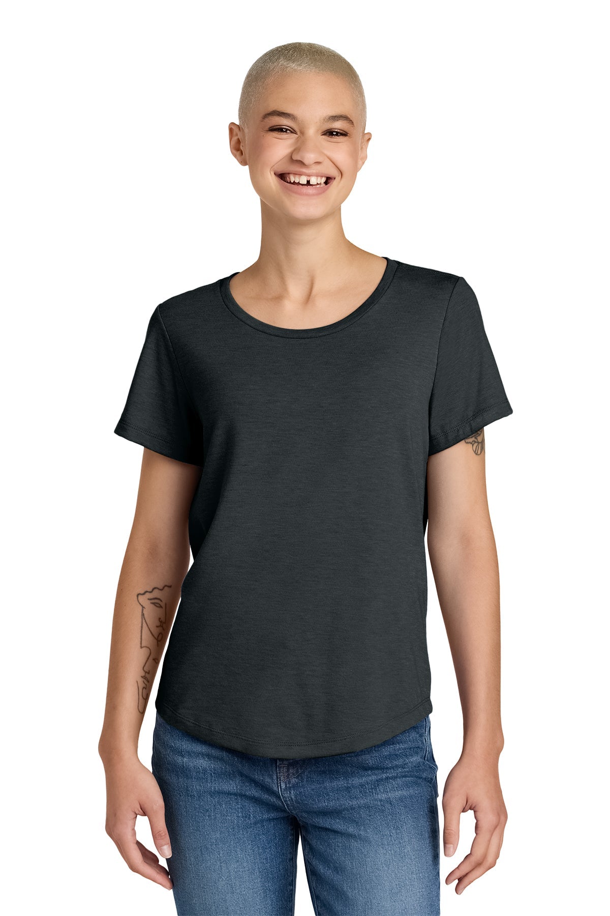 AL2015 Allmade® Women’s Relaxed Tri-Blend Scoop Neck Tee