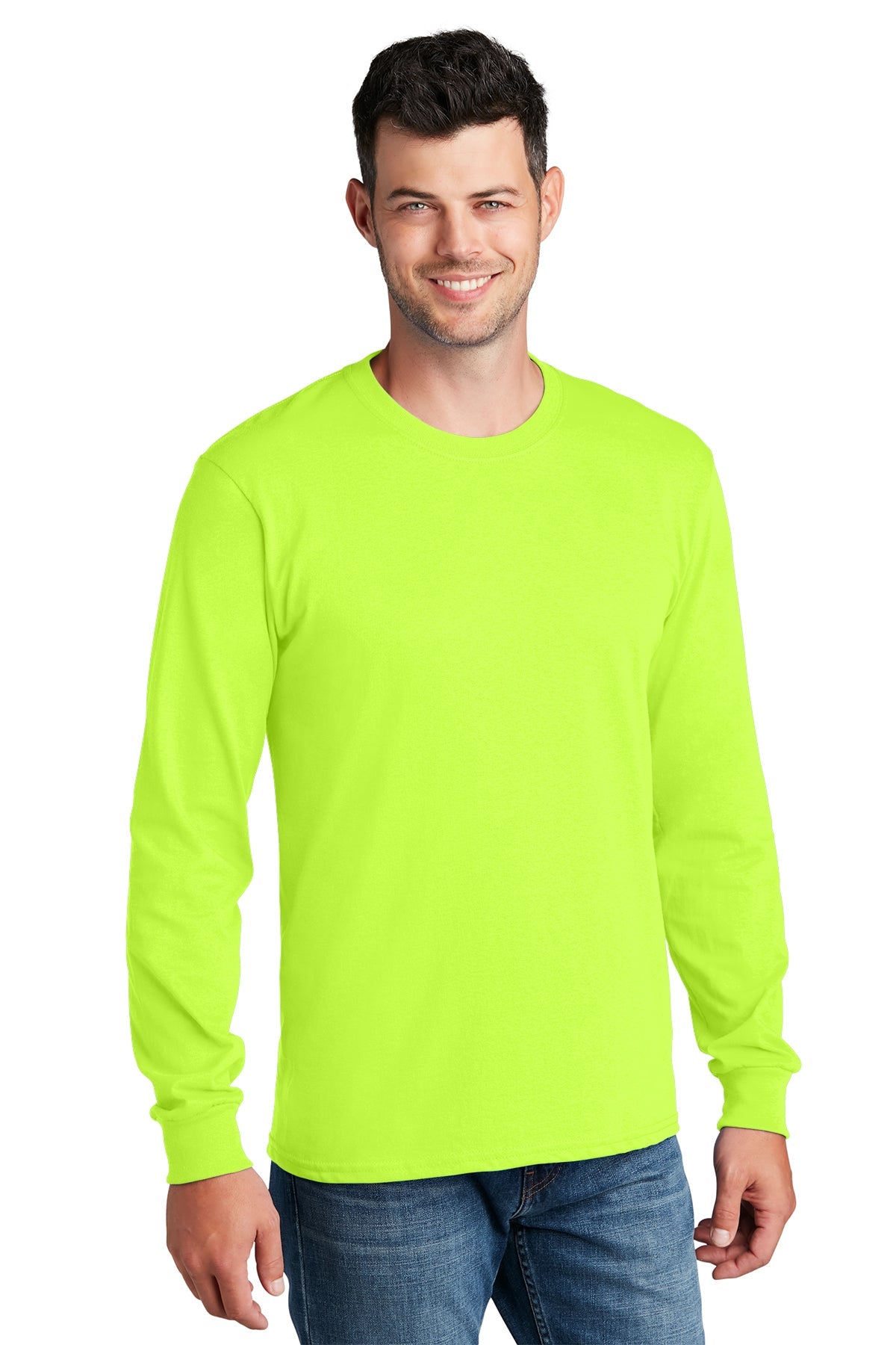 PC54LS Port & Company® Long Sleeve Core Cotton Tee. S-4XL
