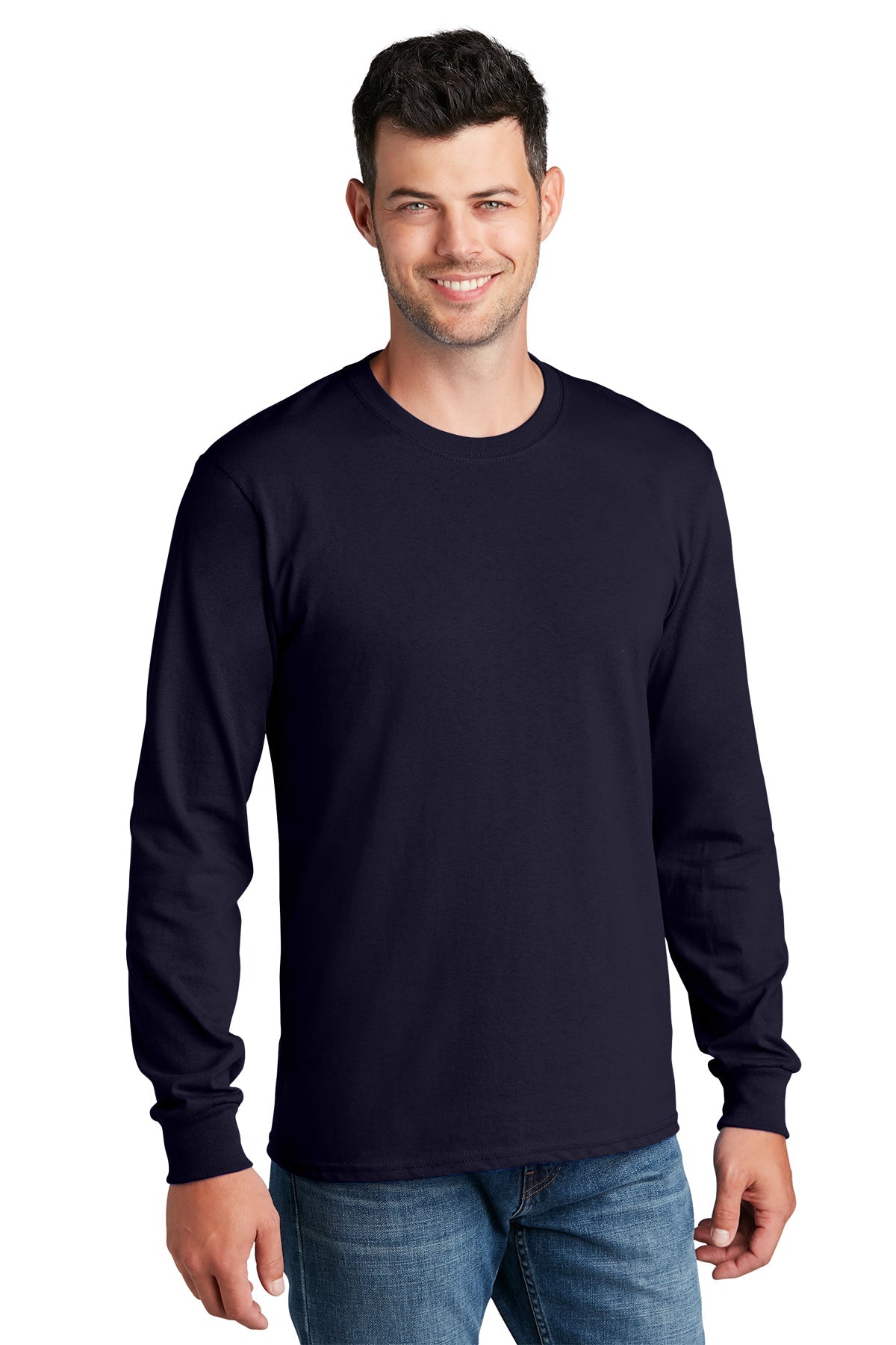 PC54LS Port & Company® Long Sleeve Core Cotton Tee. S-4XL