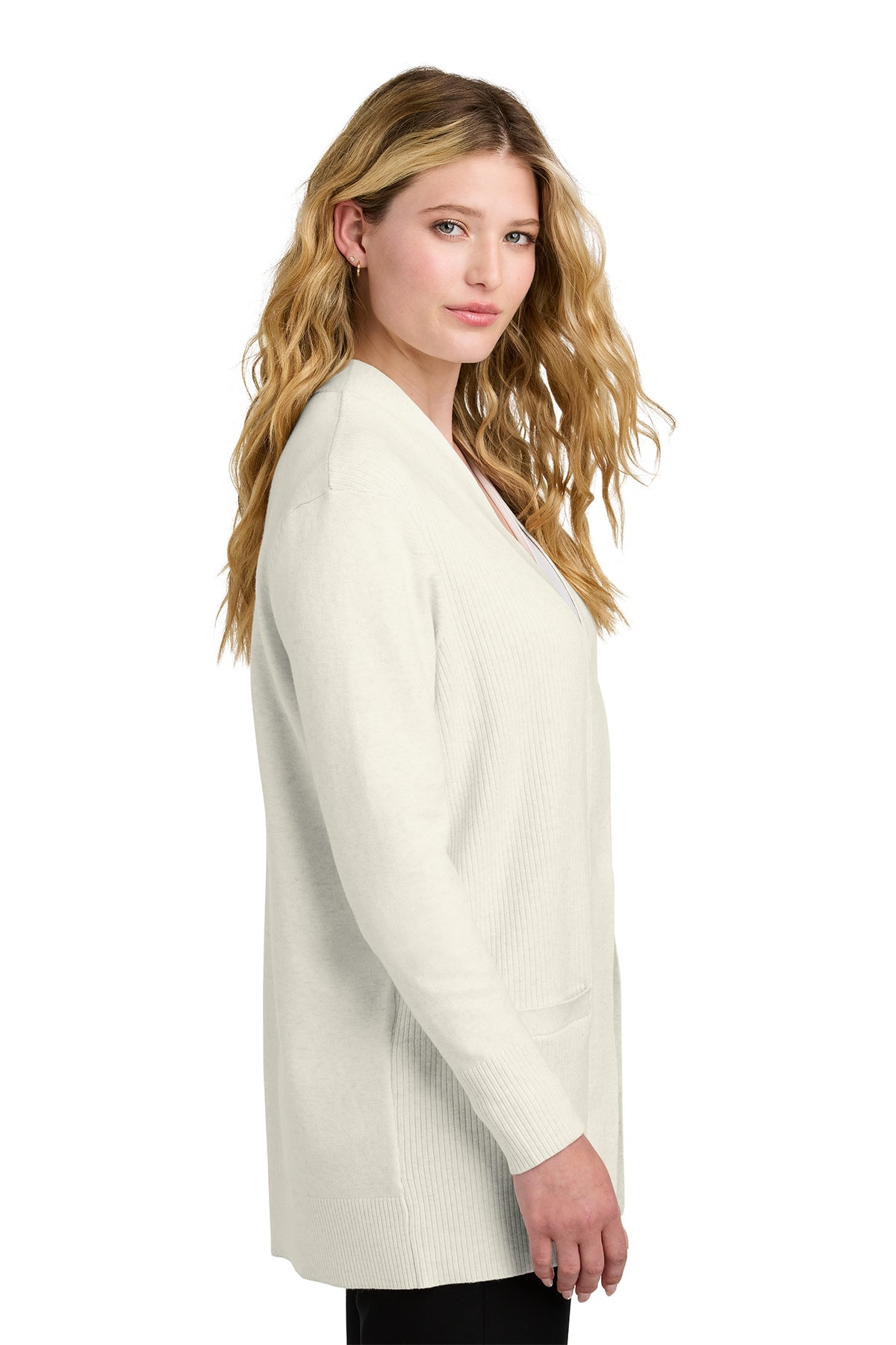 LSW2890 Port Authority® Women’s Easy Care Open-Front Cardigan Sweater