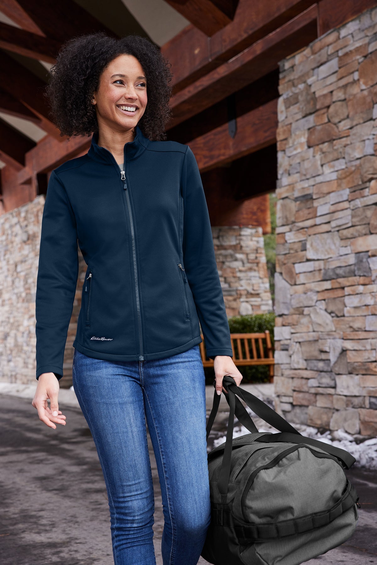 EB2470 Eddie Bauer® Women’s Smooth Mid Layer Fleece Full-Zip