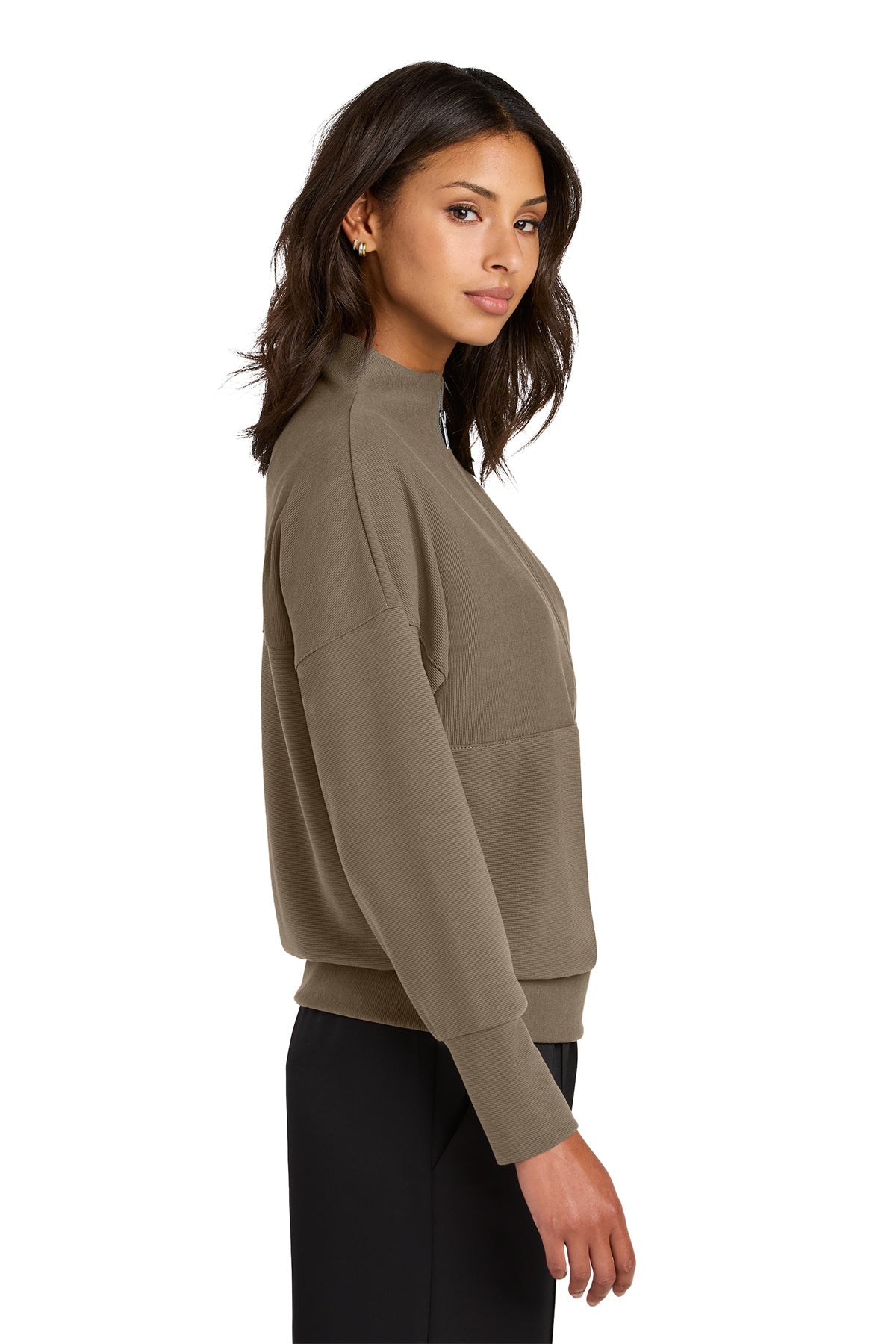 MM3041 Mercer+Mettle® Women’s Linear Texture 1/4-Zip