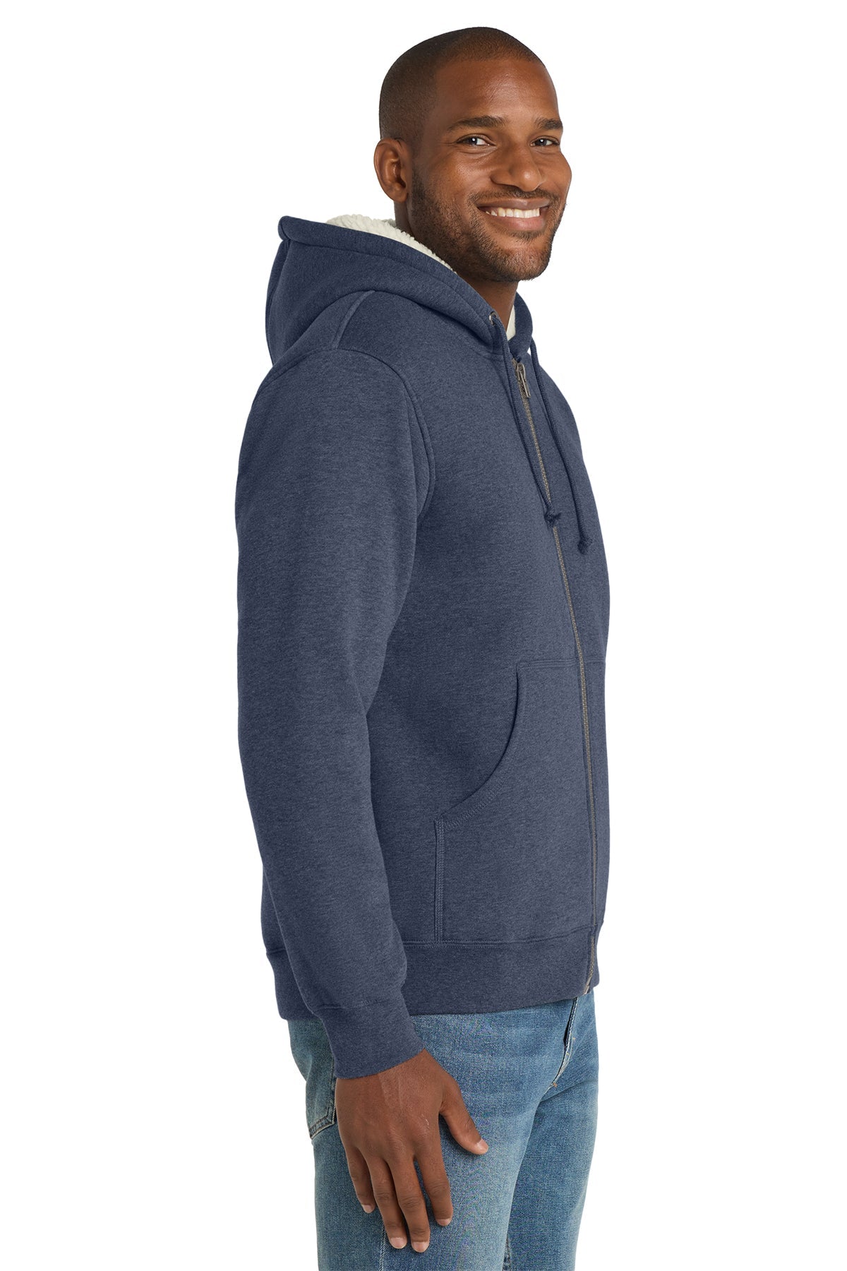 CS625 CornerStone® Heavyweight Sherpa-Lined Hooded Fleece Jacket