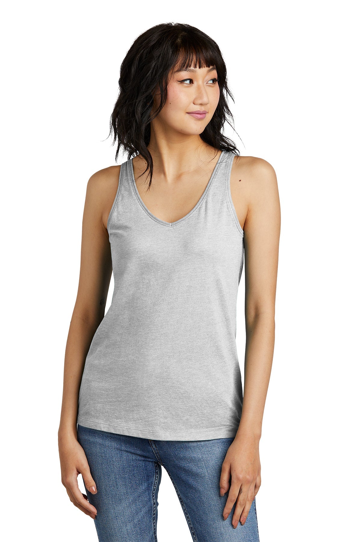 DT154 District® Women’s Perfect Blend® CVC V-Neck Tank
