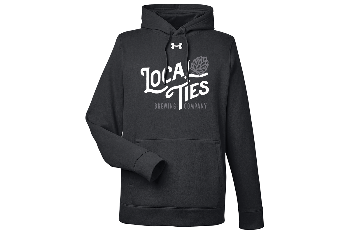 Under Armour Men's Black / White Hustle Fleece Hoodie