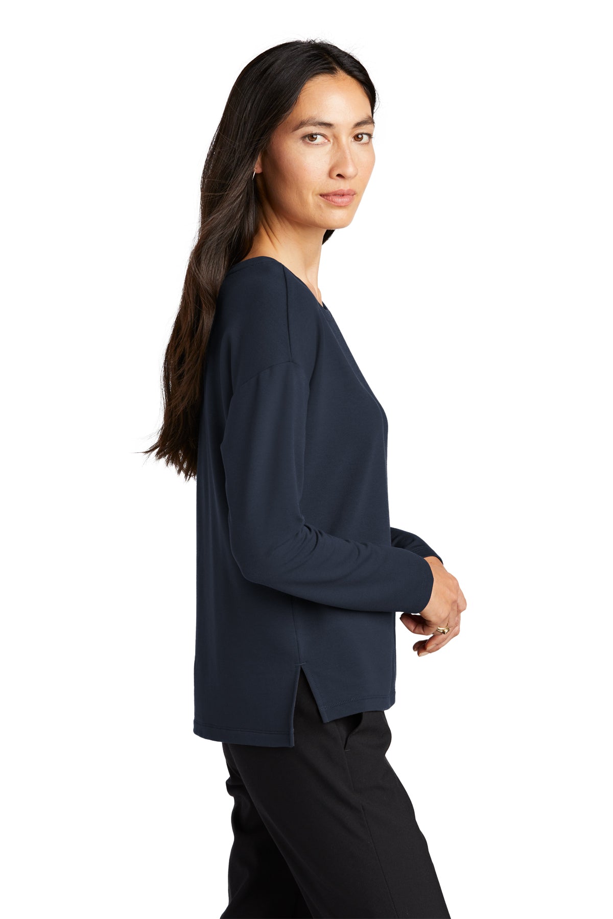 MM3013 Mercer+Mettle® Women's Stretch Drop Shoulder Pullover