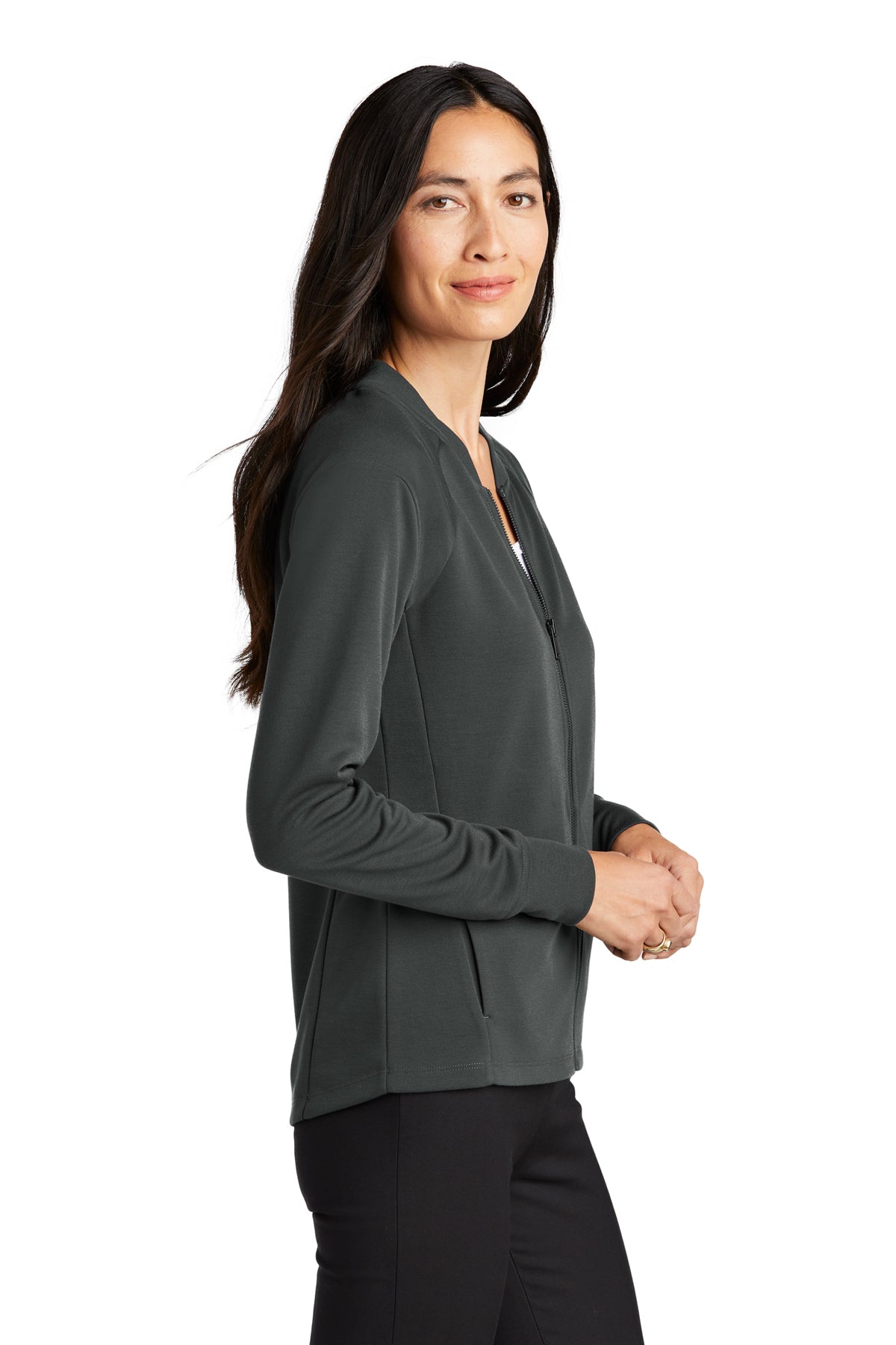 MM3001 Mercer+Mettle® Women's Double-Knit Bomber