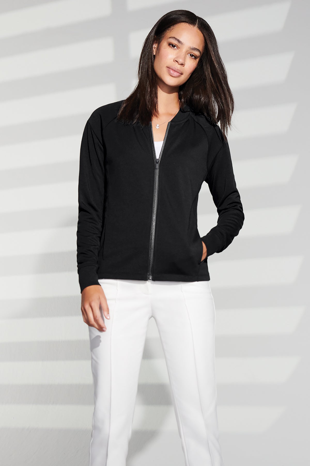 MM3001 Mercer+Mettle® Women's Double-Knit Bomber