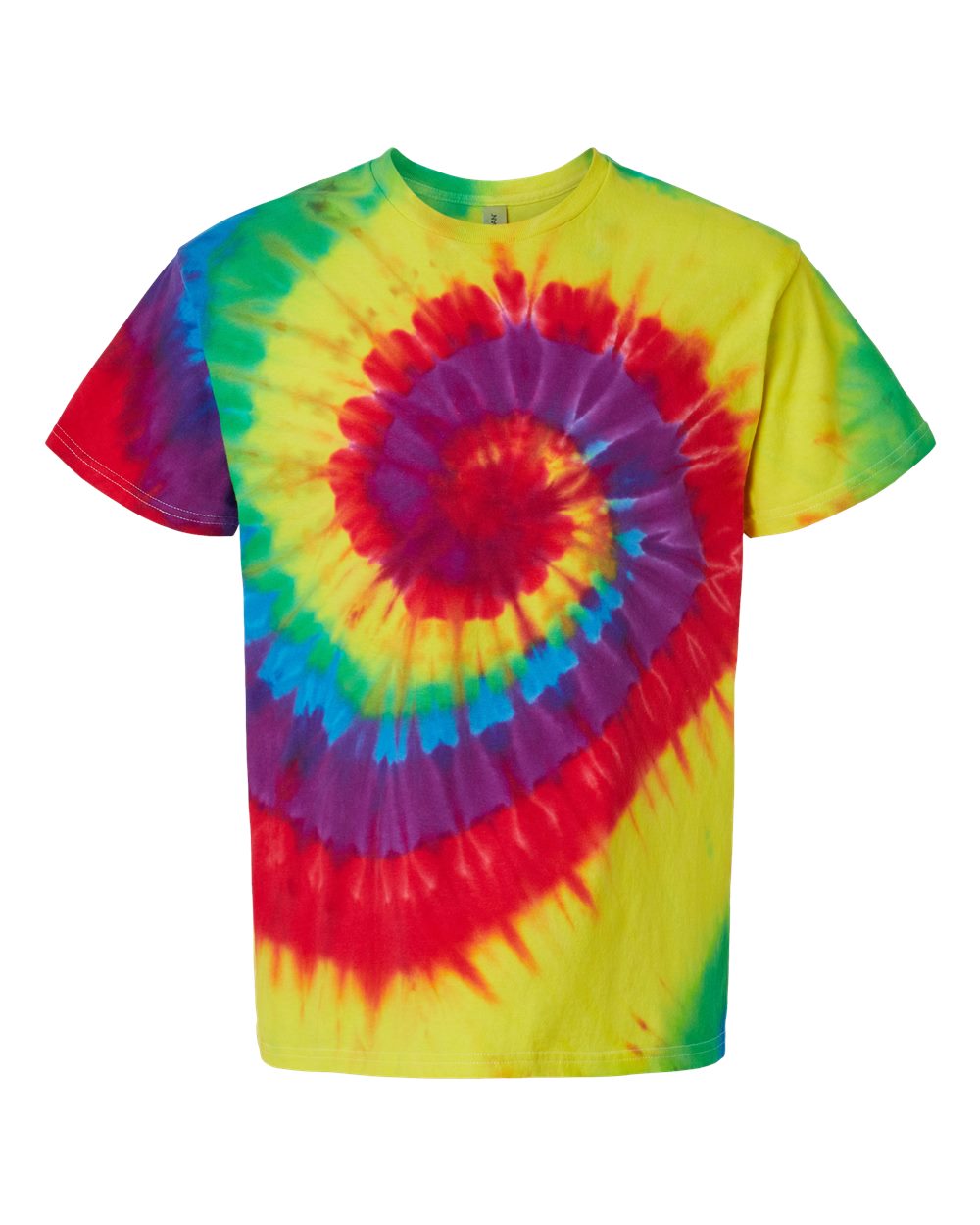 Dyenomite - Multi-Color Spiral Tie-Dyed T-Shirt - 200MS. S-3XL