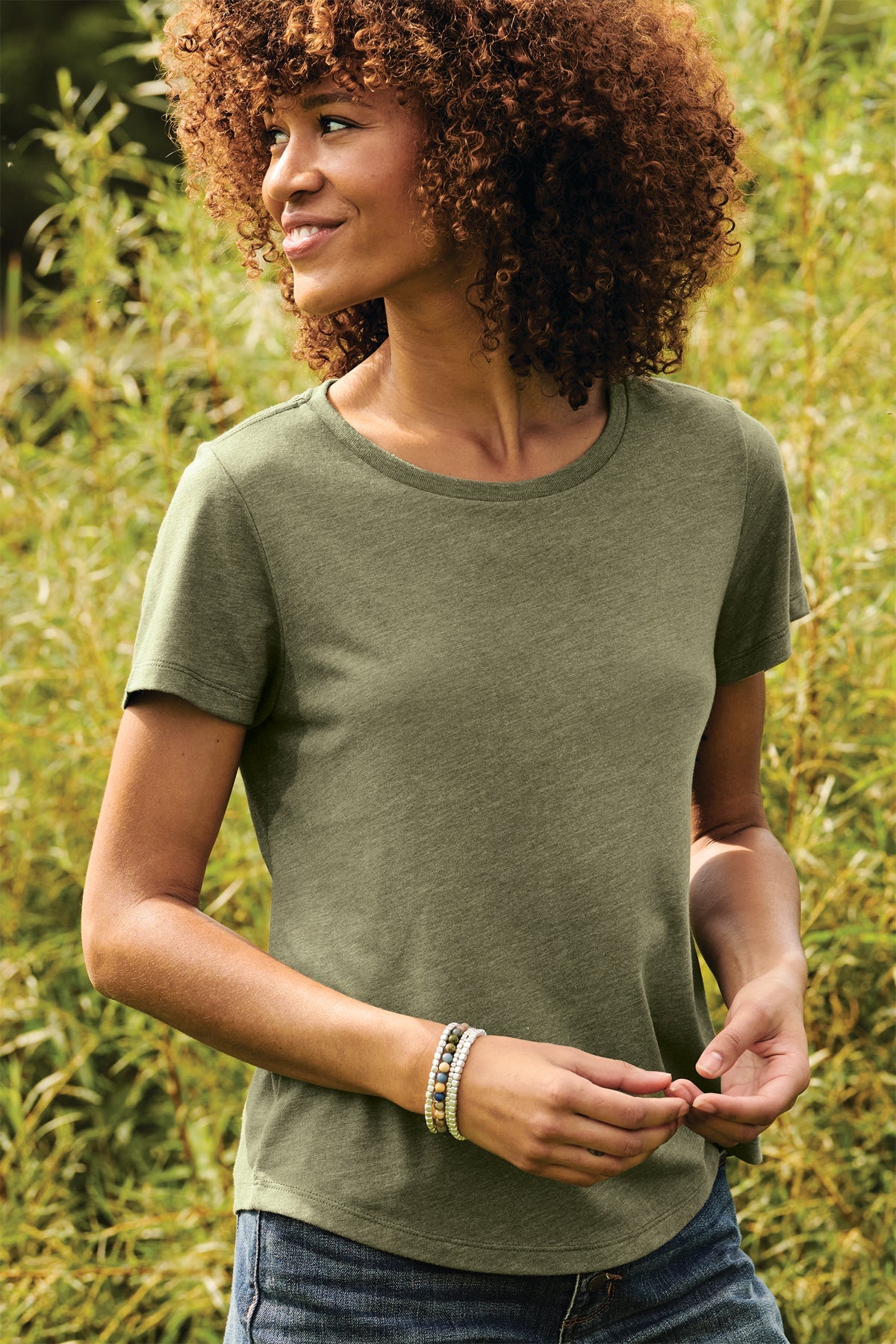 AL2015 Allmade® Women’s Relaxed Tri-Blend Scoop Neck Tee