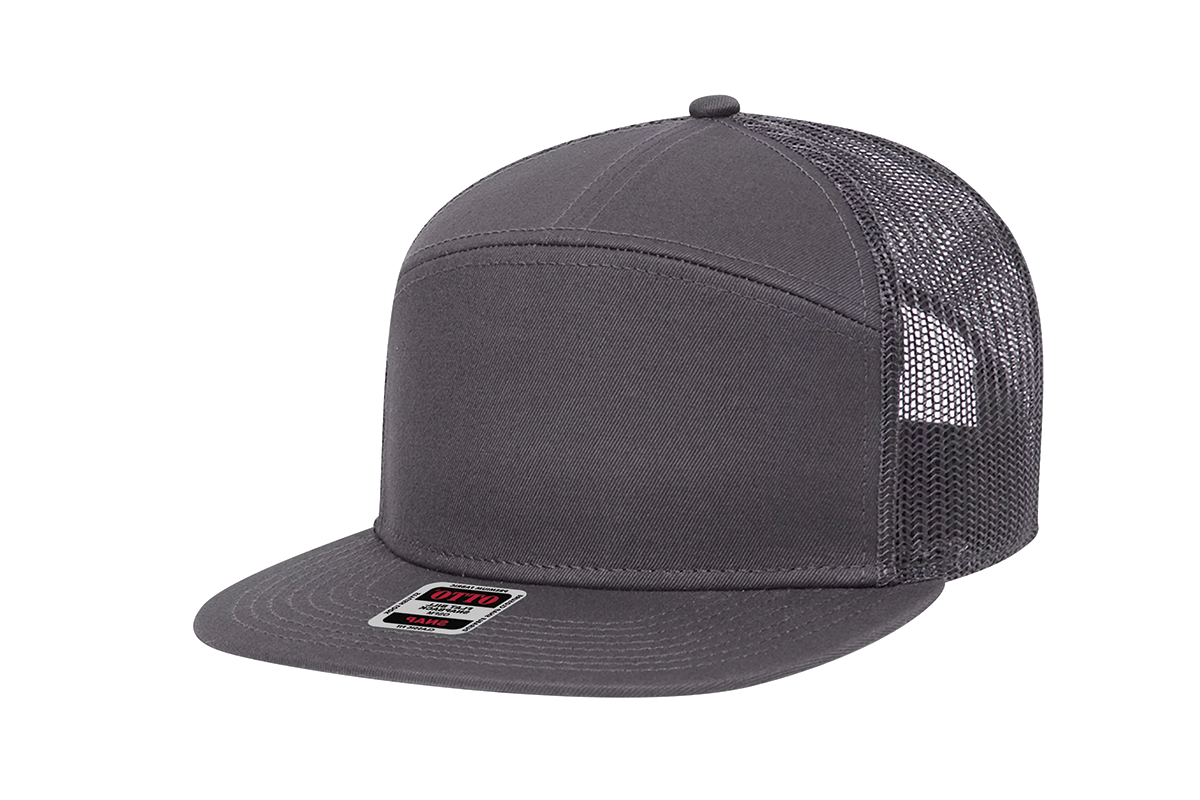 Otto Cap "Otto Snap" 7 Panel Mesh Back Trucker Snapback Hat