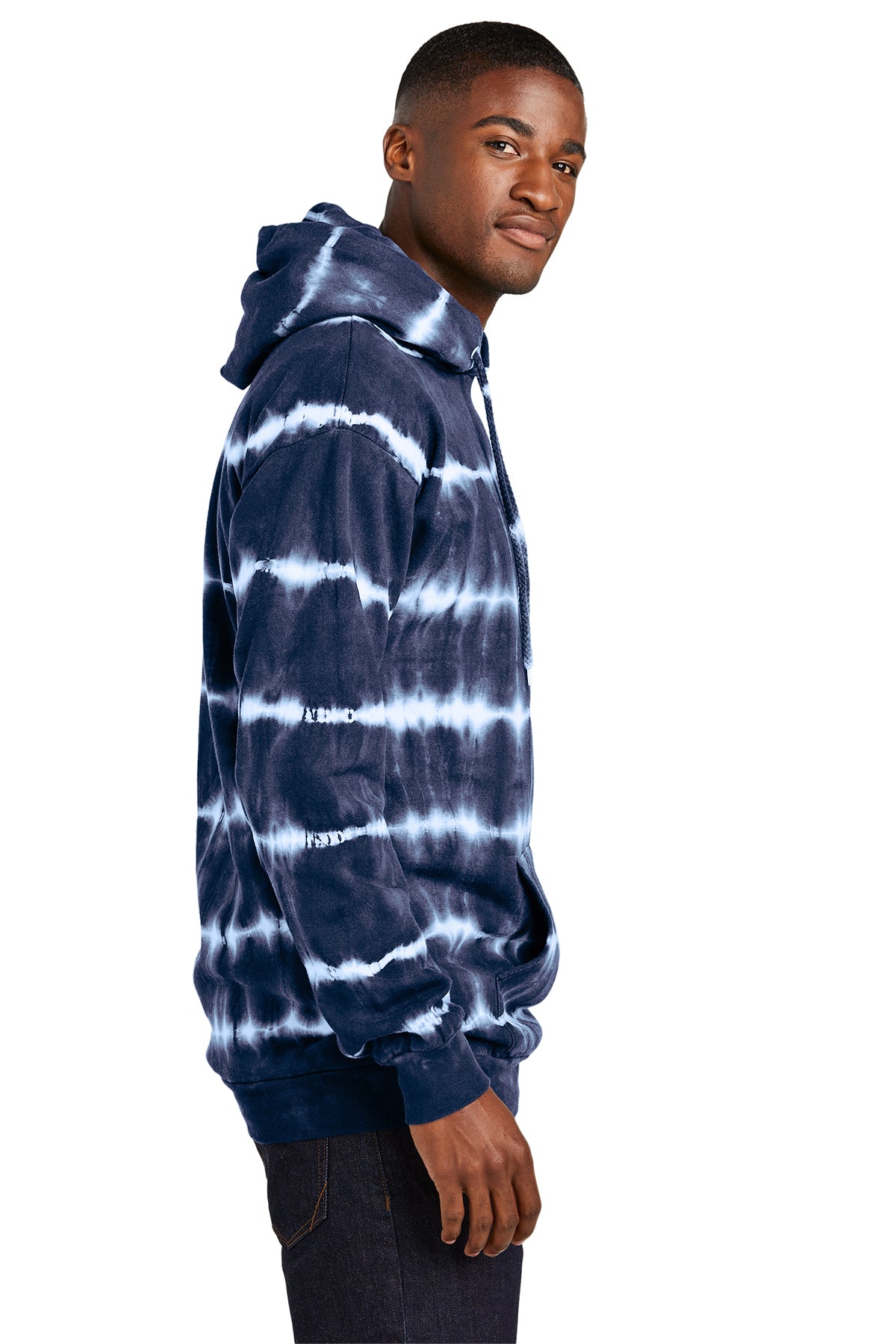 PC143 Port & Company ®Allover Stripe Tie-Dye Fleece