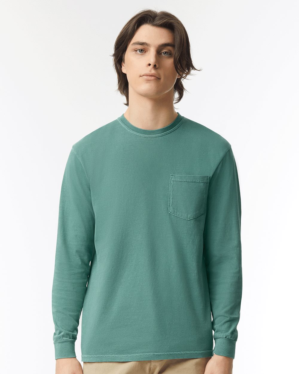 Comfort Colors - Garment-Dyed Heavyweight Long Sleeve Pocket T-Shirt - 4410. S-3XL