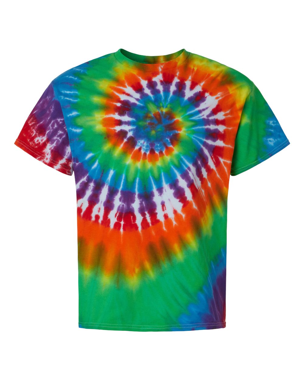 Dyenomite - Multi-Color Spiral Tie-Dyed T-Shirt - 200MS. S-3XL