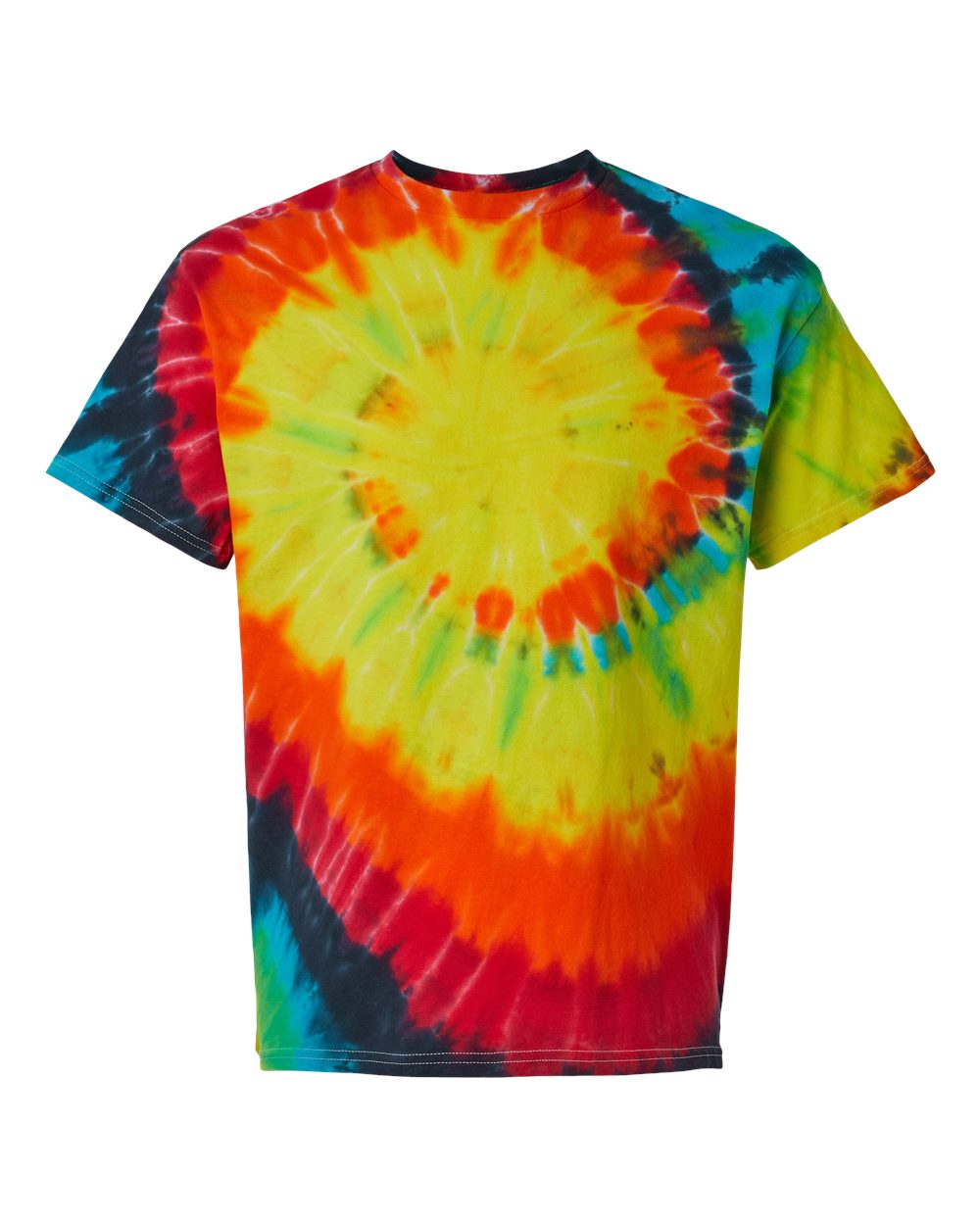 Dyenomite - Multi-Color Spiral Tie-Dyed T-Shirt - 200MS. S-3XL