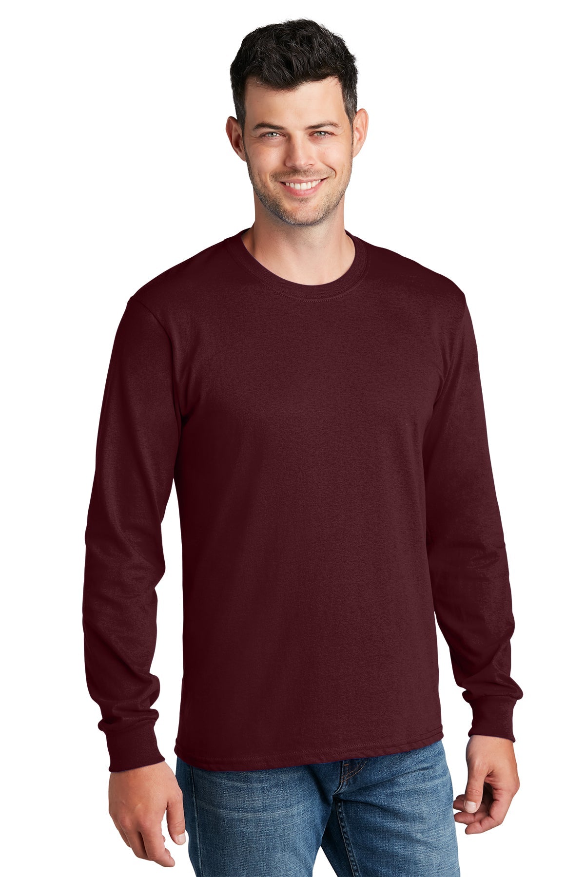 PC54LS Port & Company® Long Sleeve Core Cotton Tee. S-4XL