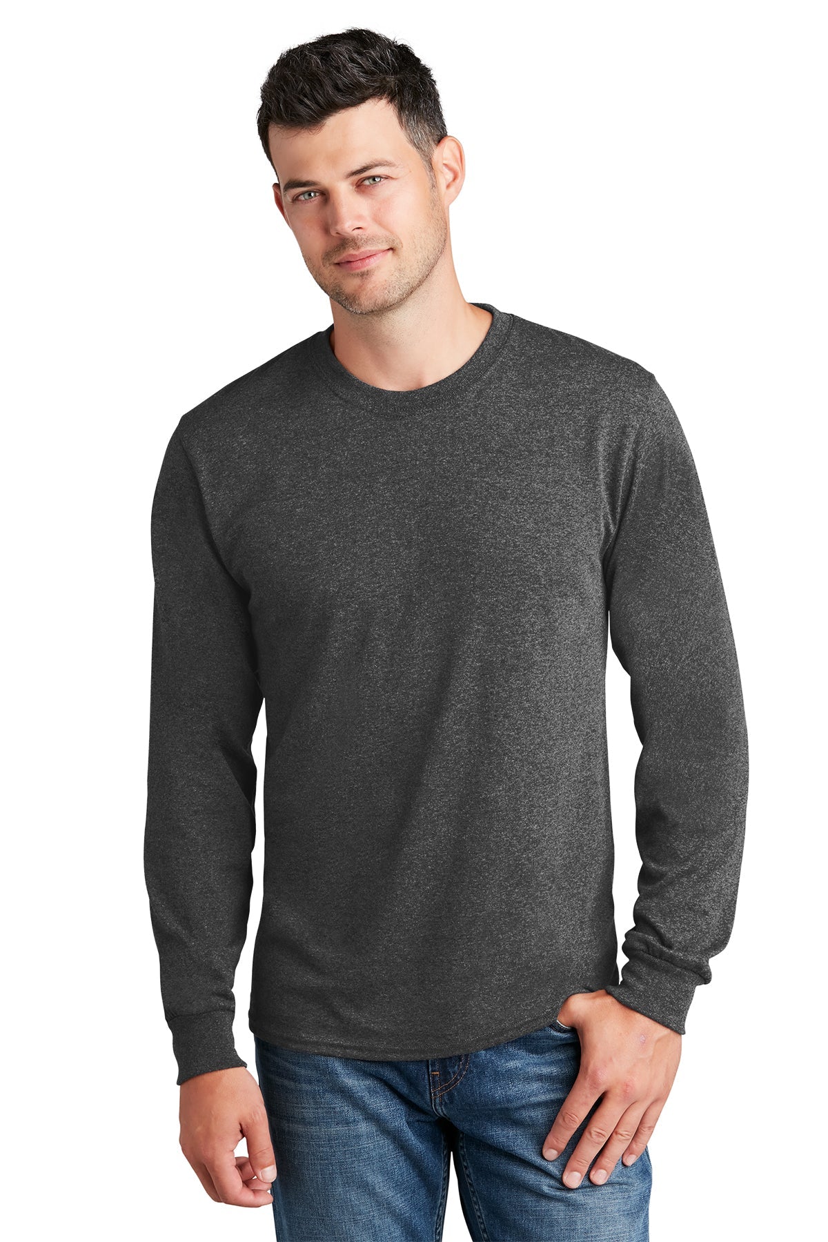 PC54LS Port & Company® Long Sleeve Core Cotton Tee. S-4XL