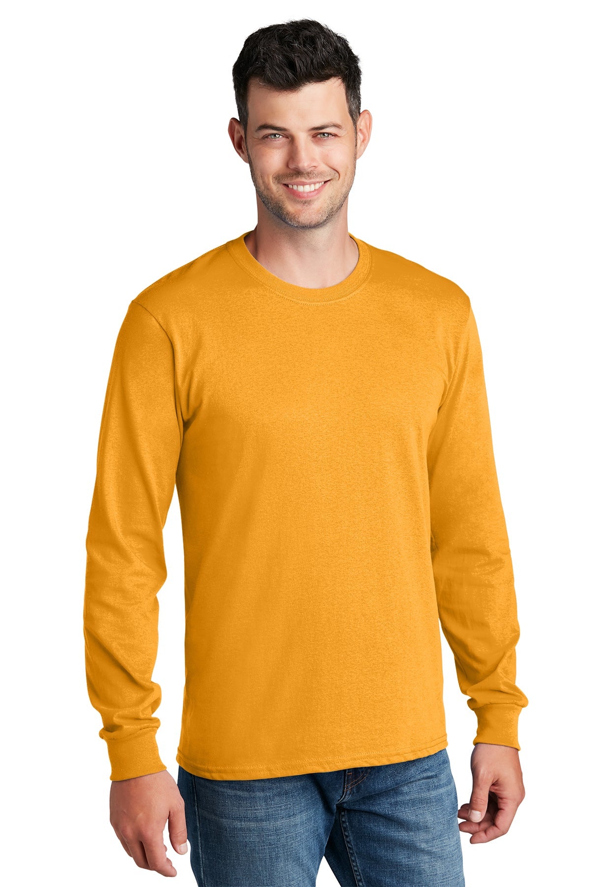PC54LS Port & Company® Long Sleeve Core Cotton Tee. S-4XL