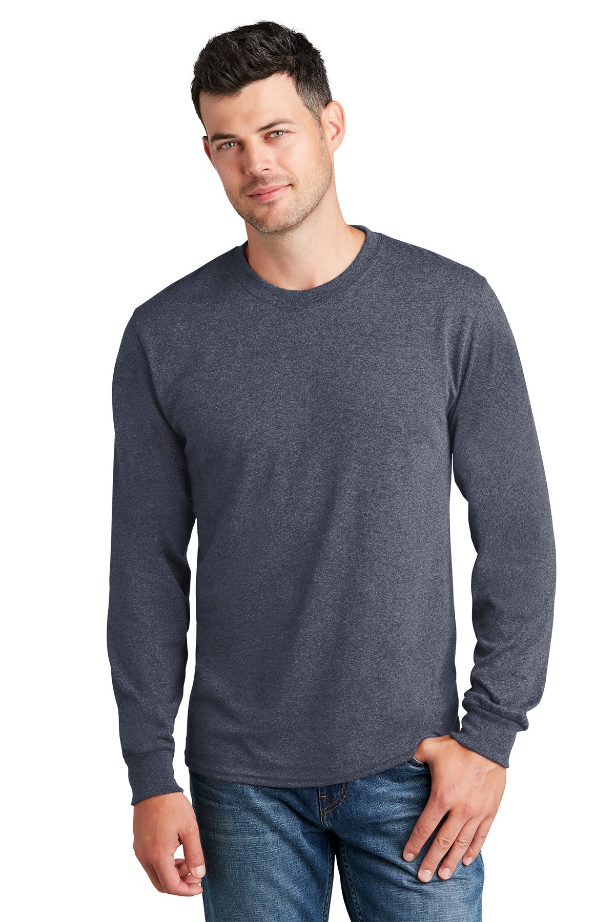 PC54LS Port & Company® Long Sleeve Core Cotton Tee. S-4XL