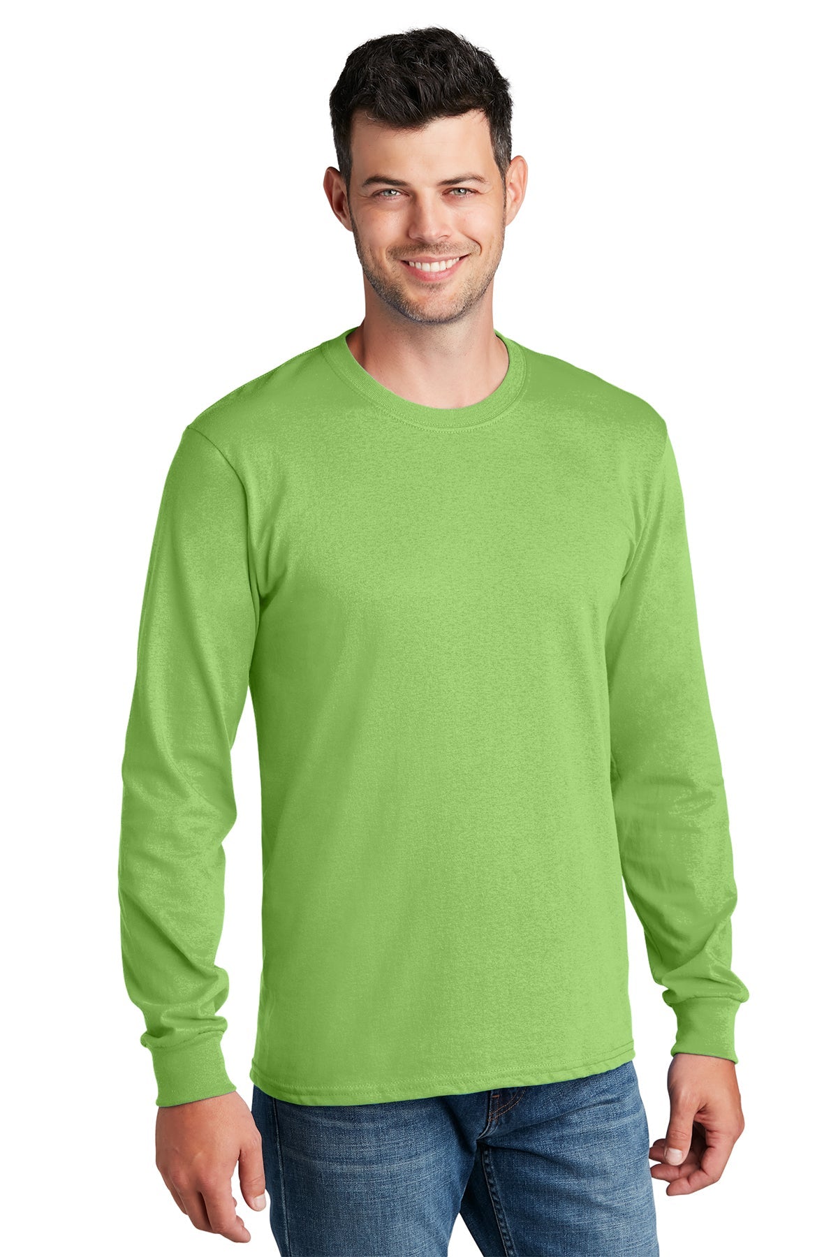 PC54LS Port & Company® Long Sleeve Core Cotton Tee. S-4XL