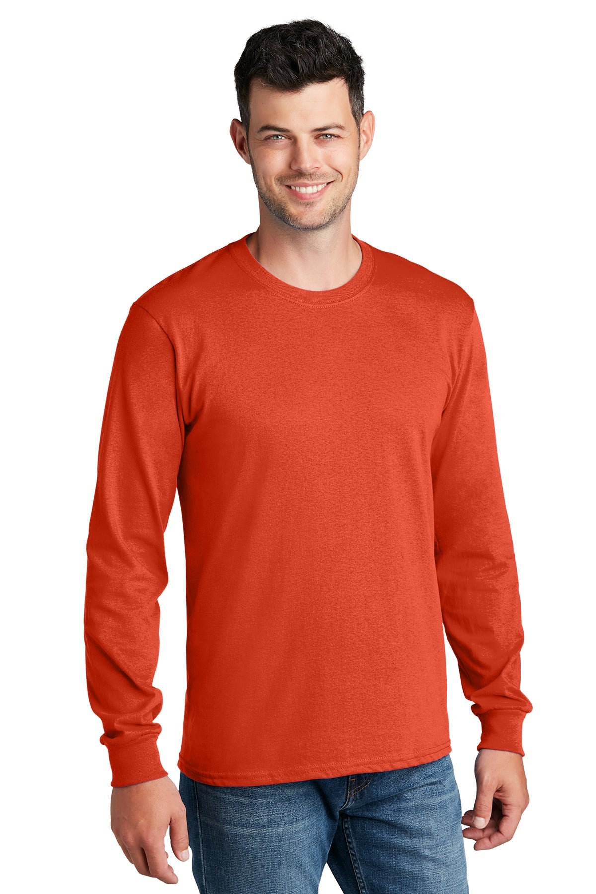 PC54LS Port & Company® Long Sleeve Core Cotton Tee. S-4XL