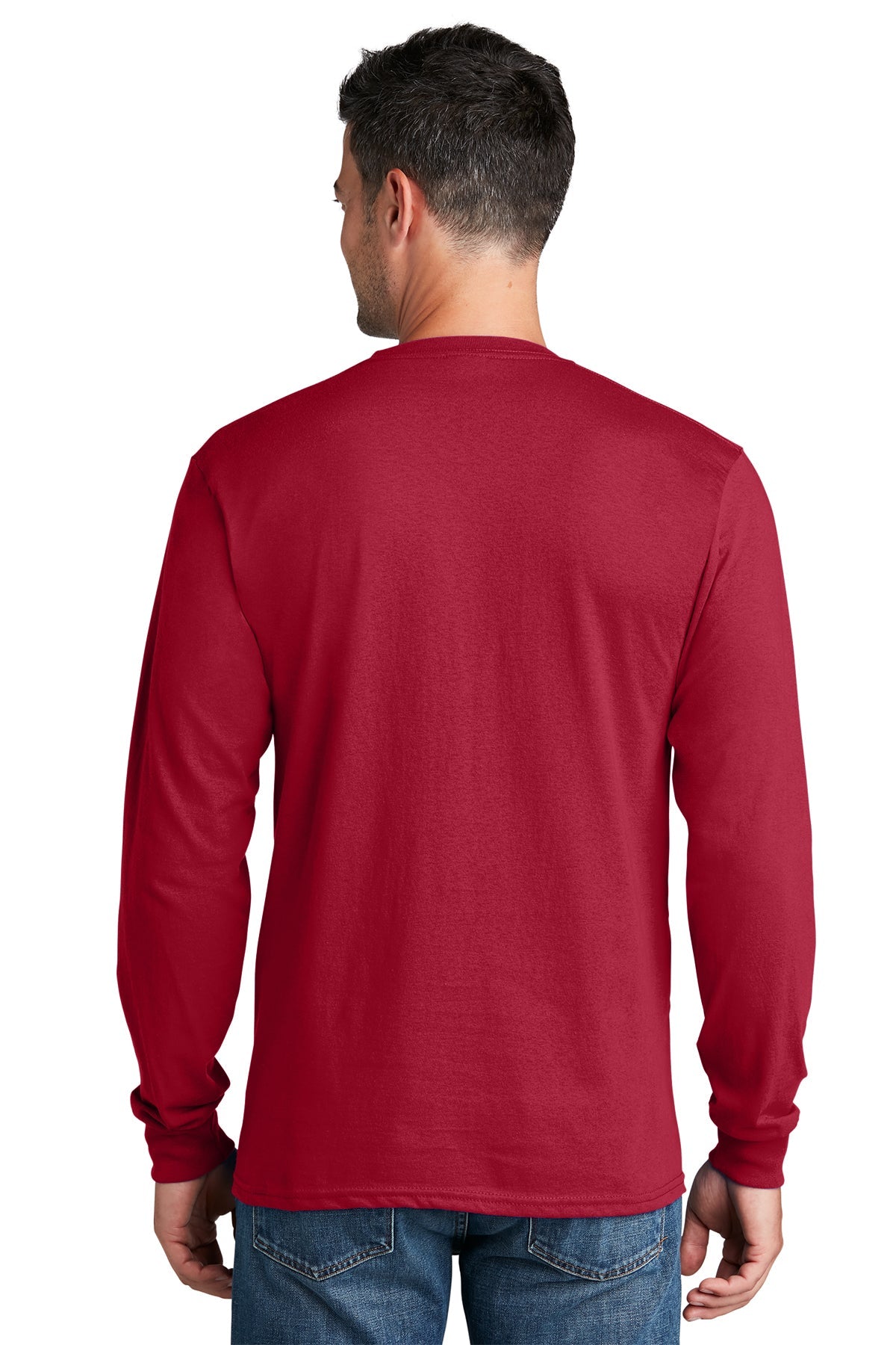 PC54LS Port & Company® Long Sleeve Core Cotton Tee. S-4XL