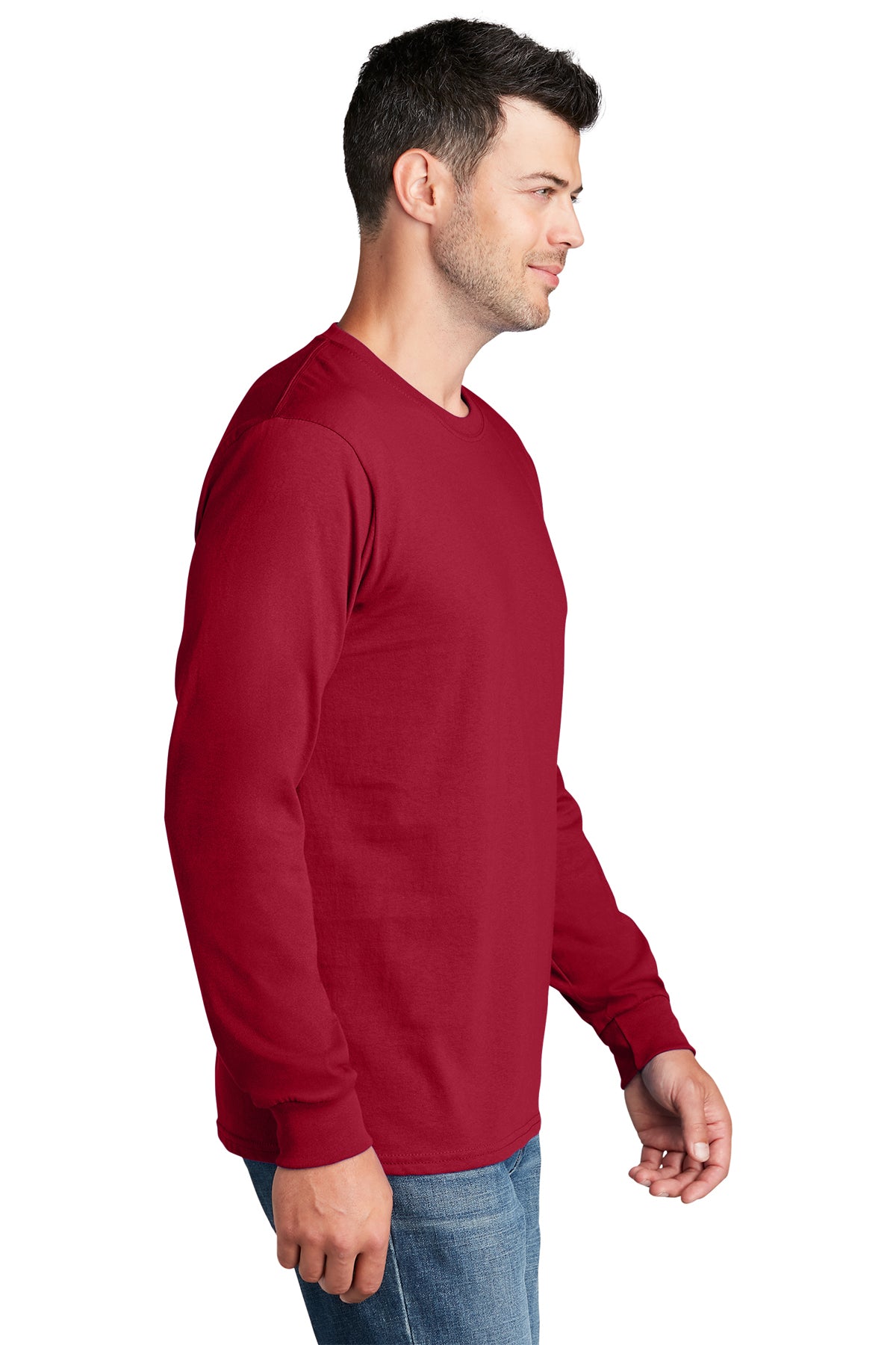 PC54LS Port & Company® Long Sleeve Core Cotton Tee. S-4XL
