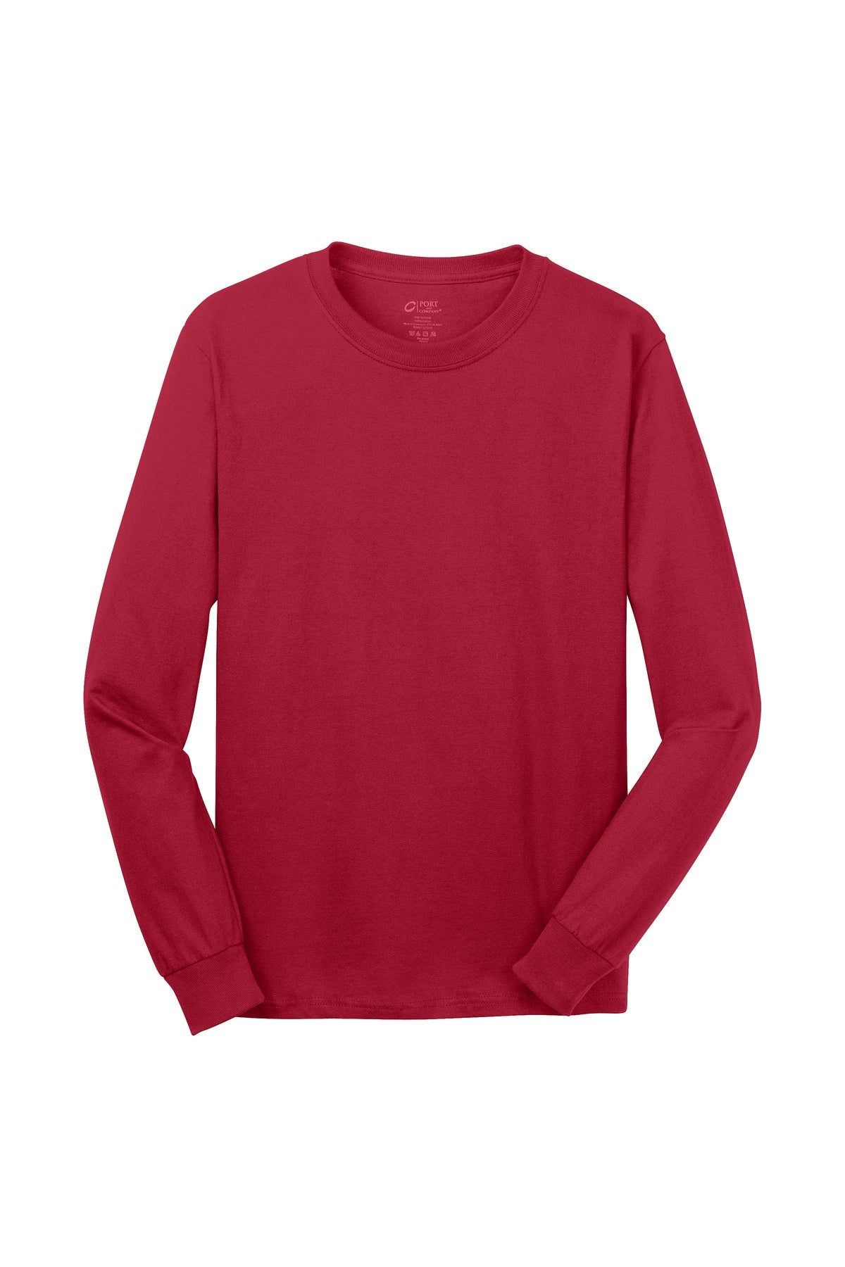 PC54LS Port & Company® Long Sleeve Core Cotton Tee. S-4XL
