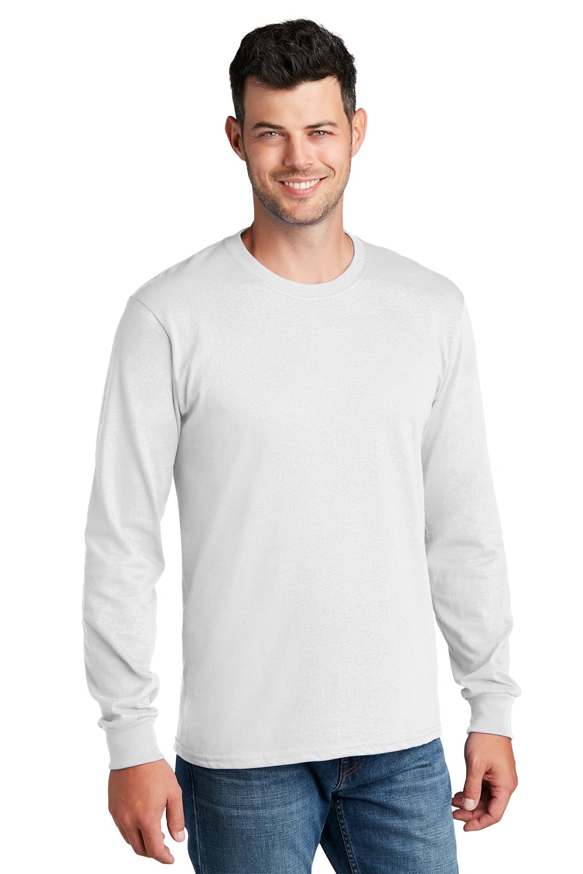 PC54LS Port & Company® Long Sleeve Core Cotton Tee. S-4XL