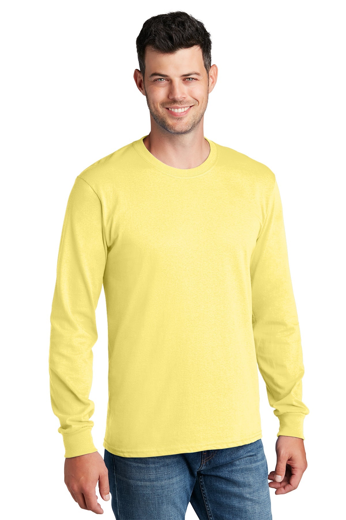 PC54LS Port & Company® Long Sleeve Core Cotton Tee. S-4XL