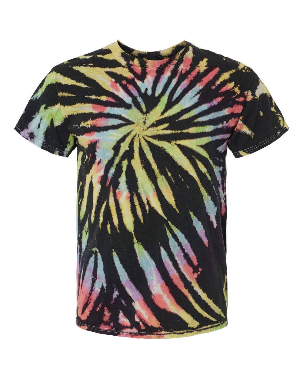 Dyenomite - Multi-Color Spiral Tie-Dyed T-Shirt - 200MS. S-3XL