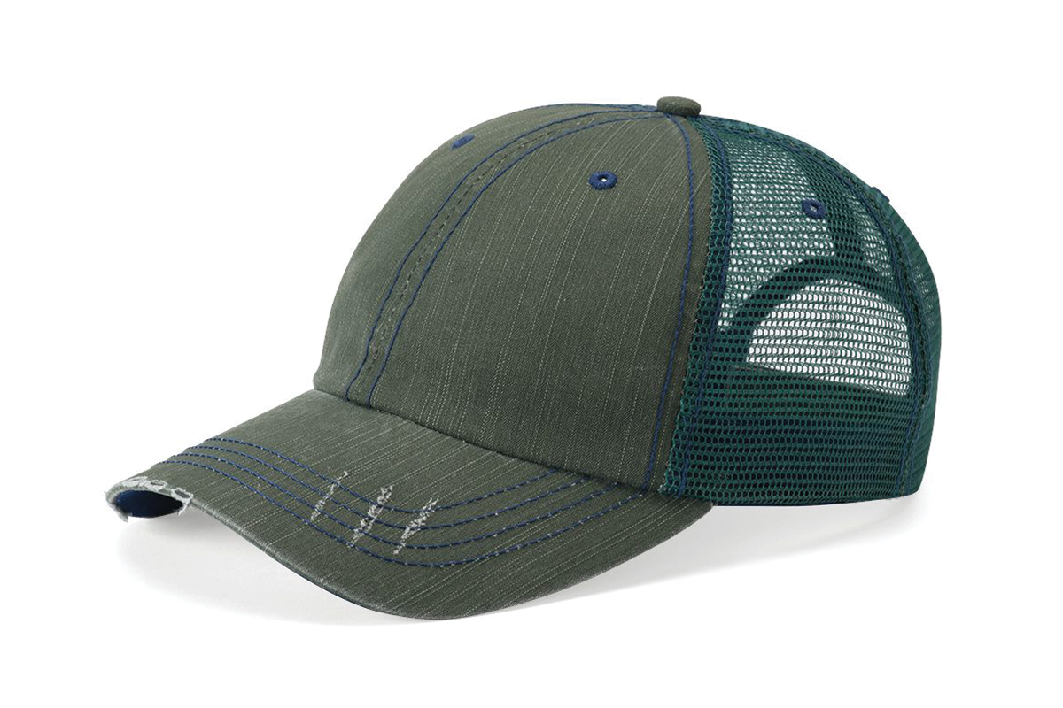 Mega Cap - Herringbone Trucker Cap - 6990